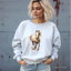 Sweatshirt mit Transferdruck "Pferd im Galopp" in verschiedenen Farben/Größen